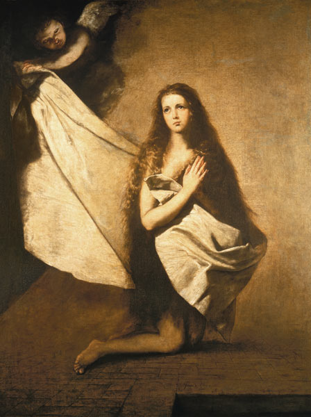 Ribera, Saint Agnes in prison from José (auch Jusepe) de Ribera