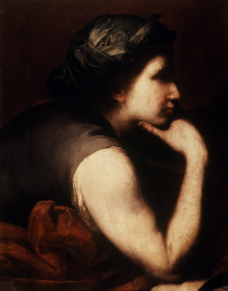 J.de Ribera,Triumph Bacchus,Woman s Head from José (auch Jusepe) de Ribera