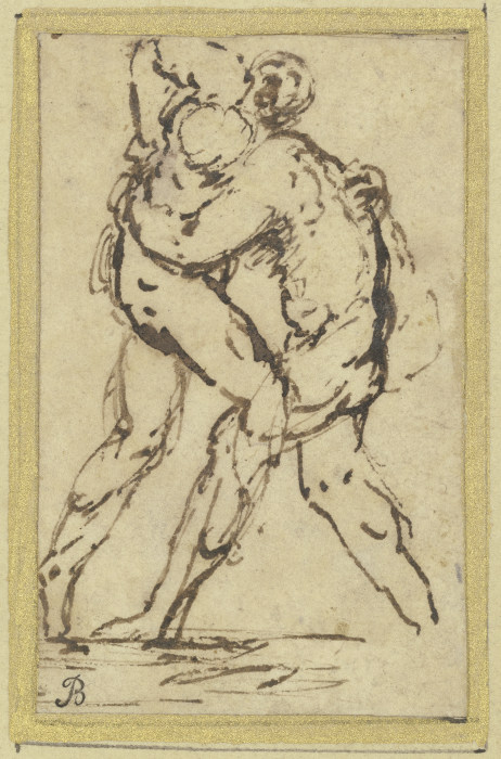 Zwei ringende Männer (Herakles und Antaios?) from José (auch Jusepe) de Ribera
