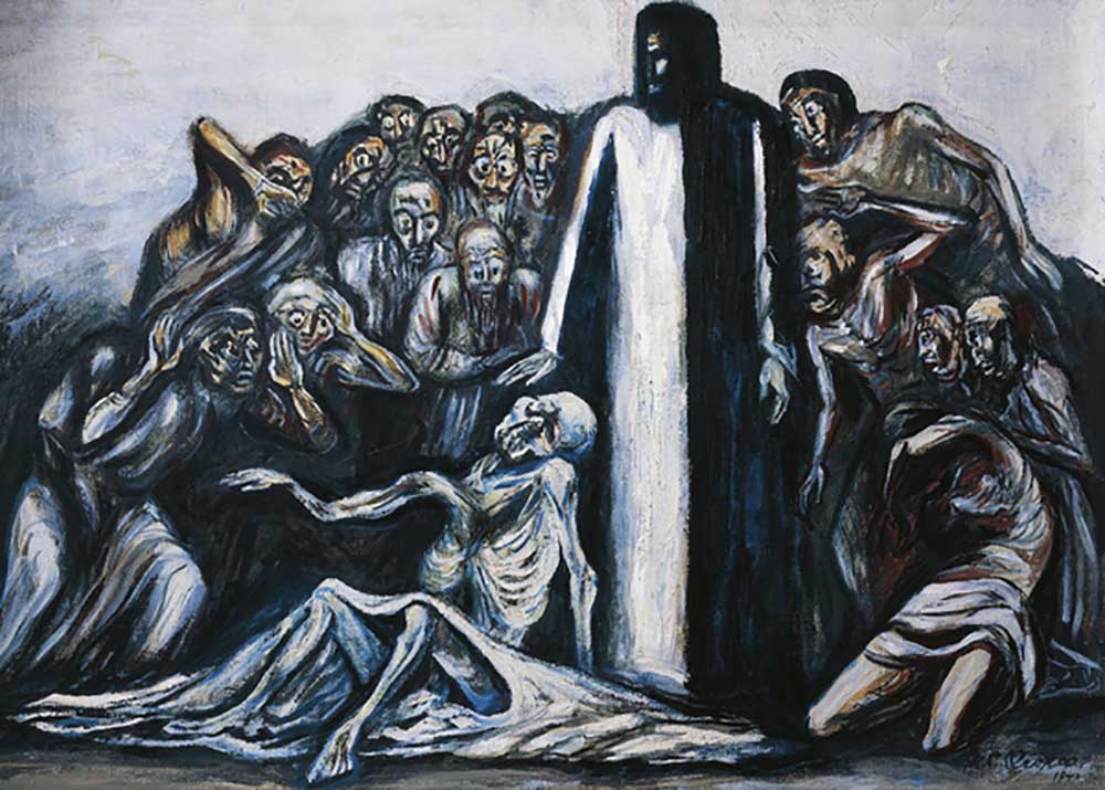 Die Auferweckung des Lazarus, 1943, von Jose Clemente Orozco (1883-1949), Mischtechnik auf Leinwand. from José Clemente Orozco