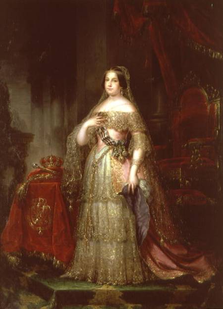 Queen Isabella II (1830-1904) of Spain from Jose Gutierrez de la Vega
