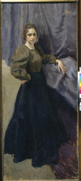 Portrait of the painter Yelizaveta Martynova (1868-1905)