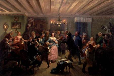 The Concert at Tre Byttor, Scene from 'Fredman's Epistle' Number 51 from Josef Wilhelm Wallander