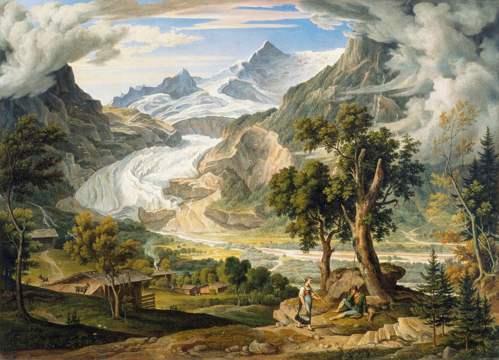 Der Grindelwaldgletscher from Joseph Anton Koch