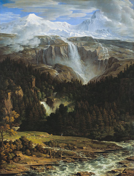 Schmadribachfall im Lauterbrunnen-Tal from Joseph Anton Koch