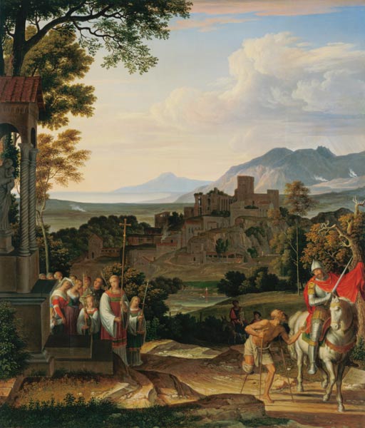 Landschaft mit dem hl. Martin from Joseph Anton Koch