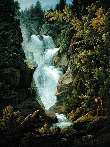 Waterfall in the Bern Highlands from Joseph Anton Koch