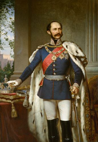 König Maximilian II.Joseph von Bayern in Generalsuniform. from Joseph Bernhardt