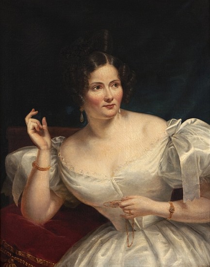 Portrait of a young lady from Joseph Désiré Court