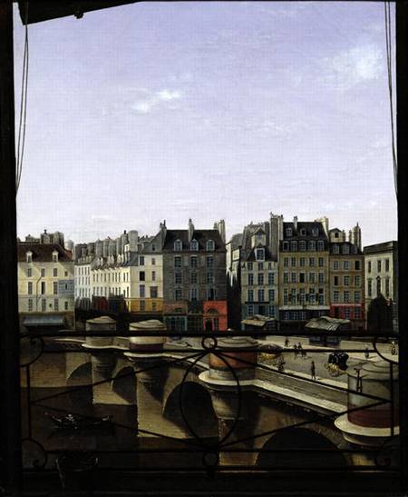 View of the Pont Neuf from Joseph Eusebie Prevot