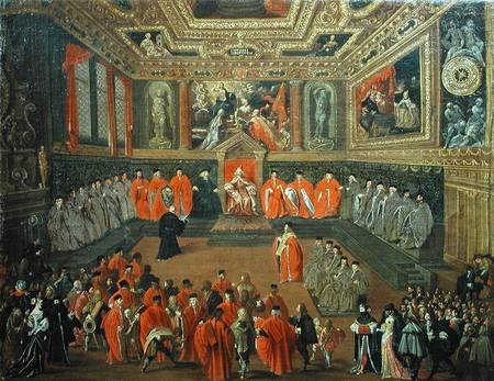 Audience with the Doge in at the College of the Ducale Palace from Joseph Heintz d.Ä.