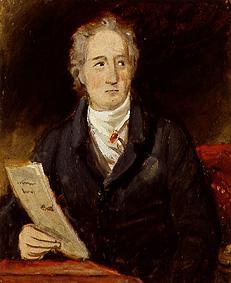 Johann Wolfgang von Goethe Portrait- Skizze from Joseph Karl Stieler
