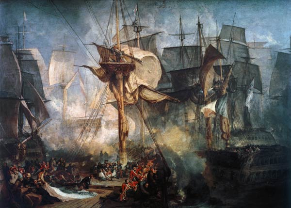 Die Schlacht bei Trafalgar from William Turner