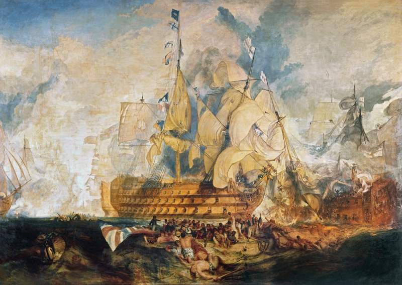 Die Schlacht bei Trafalgar from William Turner