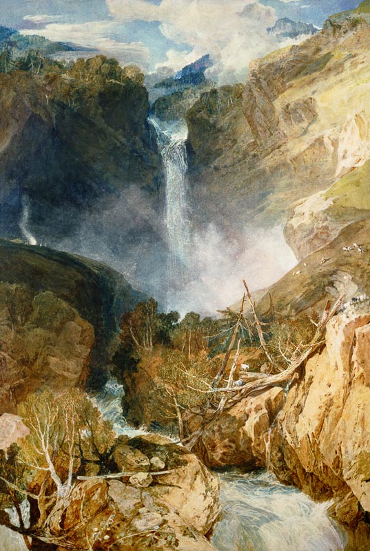 The Great Falls of the Reichenbach from William Turner