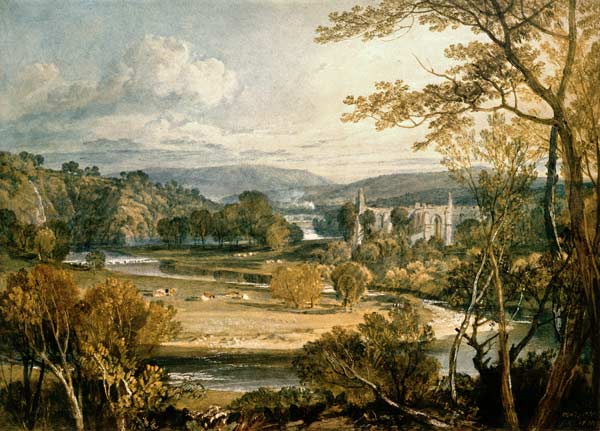 Blick zur Bolton Abbey, Wharfedale from William Turner