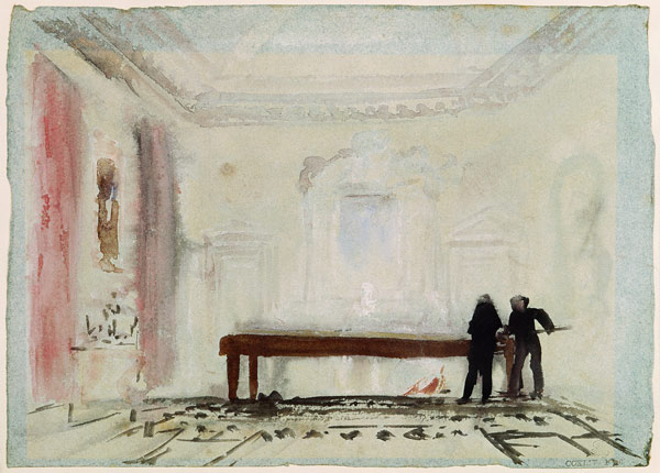 Billiard players at Petworth House from William Turner