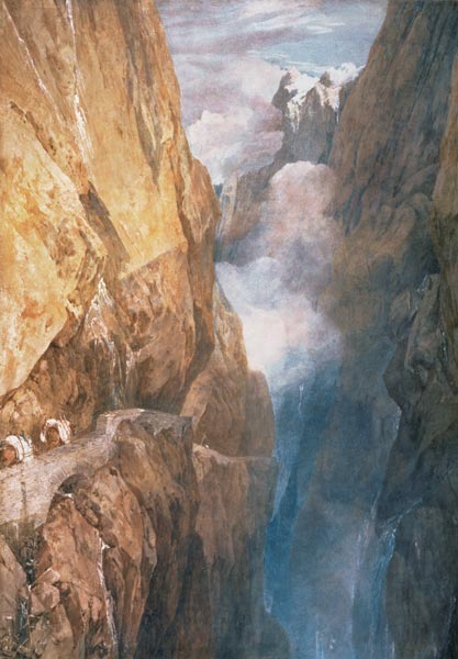 Der St.-Gotthard-Paß von der Teufelsbrücke aus gesehen from William Turner