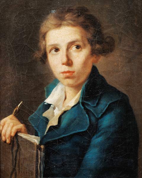 Portrait of Jacques-Louis David (1748-1825) as a Youth from Joseph-Marie the Younger Vien