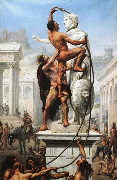 The Sack of Rome by Visigoths, 410 from Joseph-Noel Sylvestre
