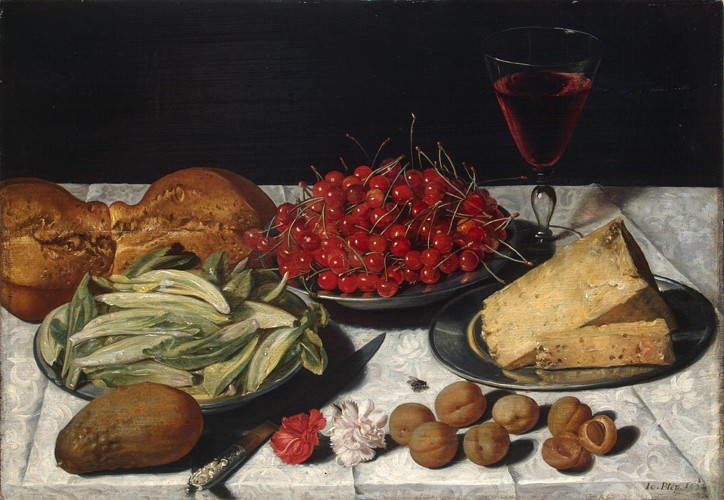 Still Life with Cherries and Cheese from Joseph Plepp