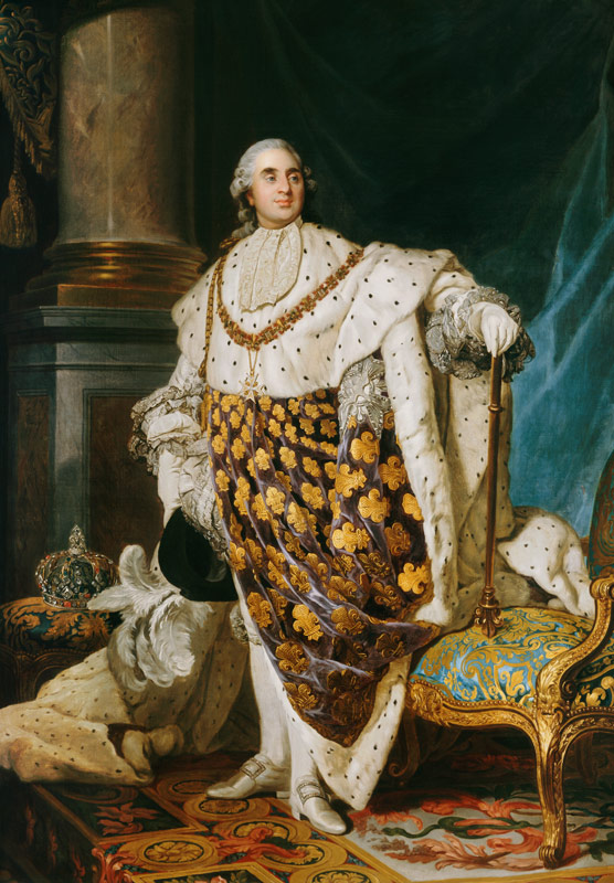 Louis XVI (1754-93) King of France in Coronation Robes from Joseph Siffred Duplessis