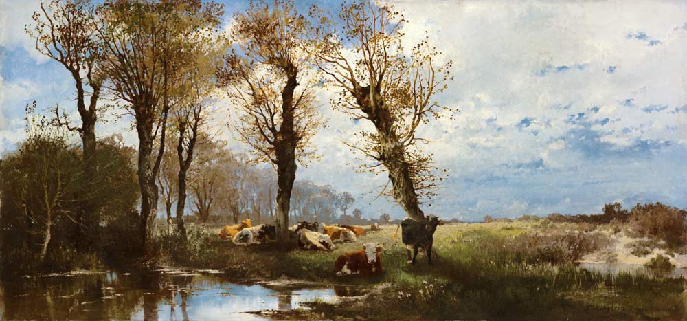 Landschaft mit Viehherde from Joseph Wenglein