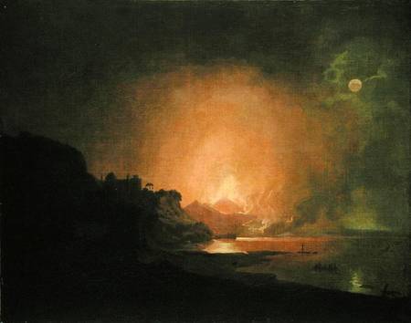 The Eruption of Mount Vesuvius from Joseph Wright of Derby