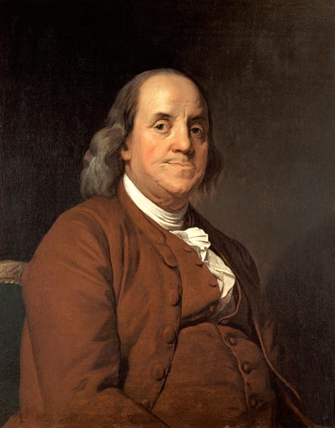 Benjamin Franklin (1706-90) from Joseph Wright of Derby