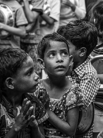 Entfavorisierte Kinder aus Kalkutta