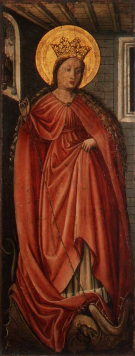 St. Margaret, right hand panel of polyptych from Jost Amman
