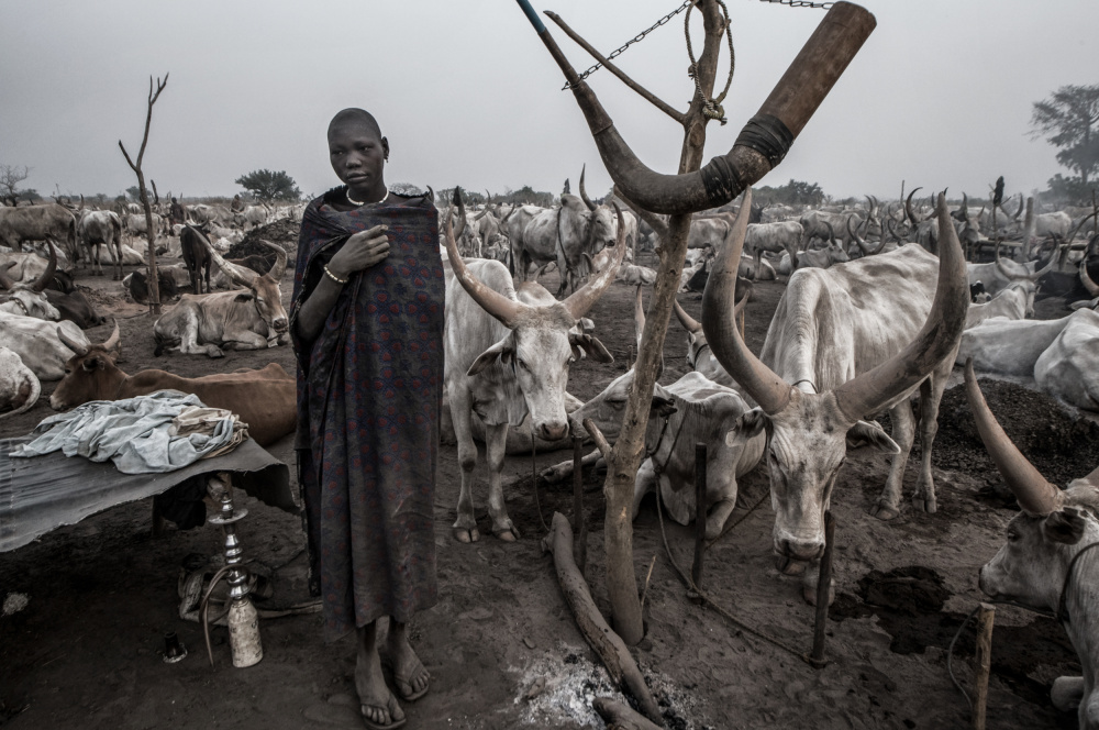 In einem Mundari-Rinderlager III – Südsudan from Joxe Inazio Kuesta Garmendia