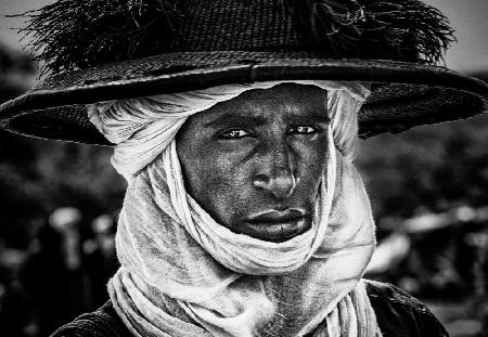 Peul-Mann bei einem Gerewol-Festival in Niger