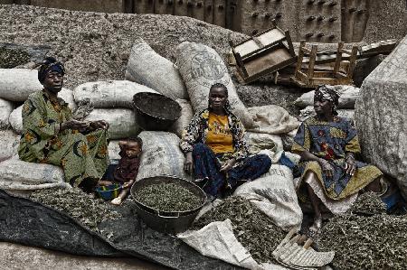Verkaufen auf dem Markt (Djenné – Mali)