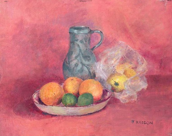 Still life of fruit and jug  from Joyce  Haddon