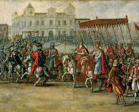 The Entrance of Charles V (1500-58) into Bologna for his Coronation