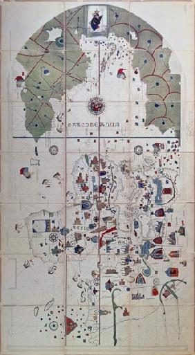 Map of the Old and New Worlds, c.1500