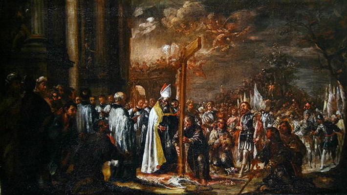 The Exaltation of the Cross (oil on canvas) from Juan de Valdes Leal