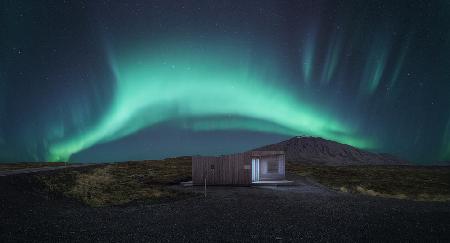 Vulkanhöhle über Auroras.