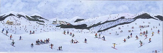 On the Slopes, 1995 (w/c)  from Judy  Joel