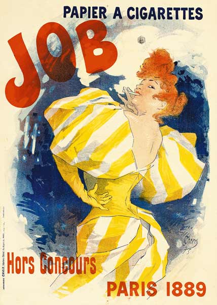 Plakat Für JOB-Zigaretten from Jules Chéret