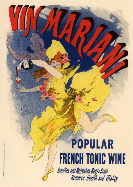 Advertising Poster for Wine Mariani from Jules Chéret