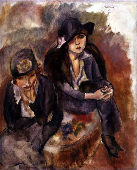 Hermine David and a Friend from Jules Pascin