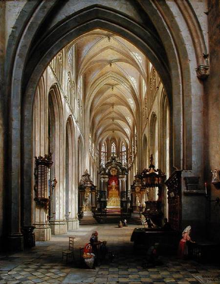 Interior of a Church from Jules Victor Genisson