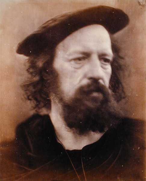 Portrait of Alfred, Lord Tennyson (1809-92) (b/w photo)  from Julia Margaret Cameron