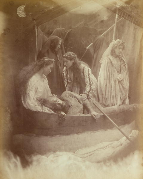 The Passing of King Arthur, Illustration from ''Idylls of the King'' by Alfred Tennyson (1809-1892)  from Julia Margaret Cameron