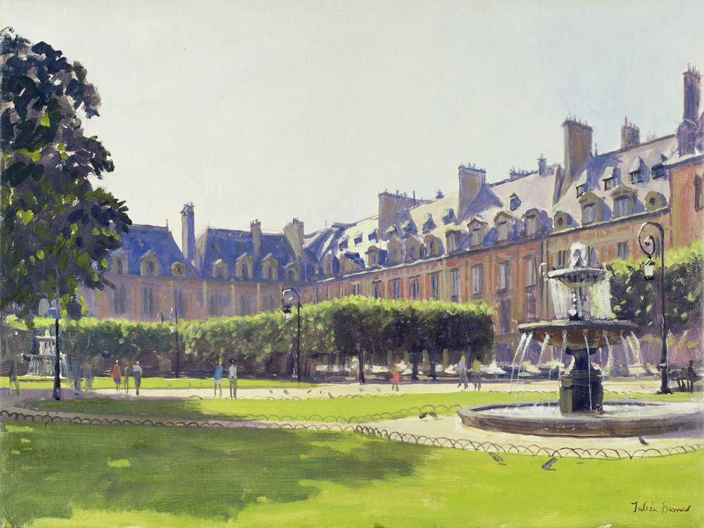 Place des Vosges, Paris (oil on canvas)  from Julian  Barrow