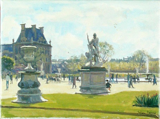 Afternoon in the Tuileries, Paris (oil on canvas)  from Julian  Barrow
