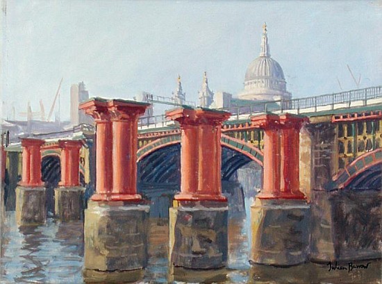 Blackfriars Bridge (oil on canvas)  from Julian  Barrow