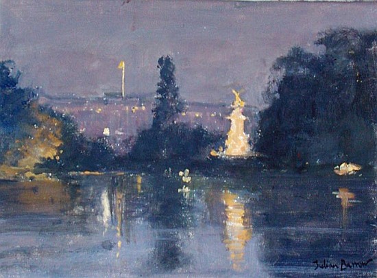 Buckingham Palace - Night (oil on canvas)  from Julian  Barrow
